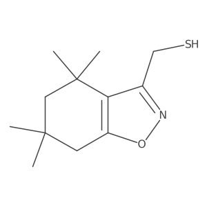 (4,4,6,6-Tetramethyl-4,5,6,7-tetrahydro-1,2-benzoxazol-3-yl)methanethiol Structure