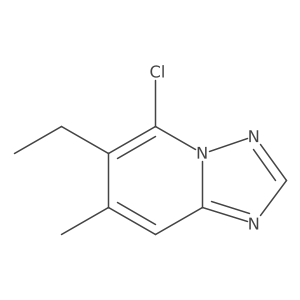 5-Chloro-6-ethyl-7-methyl-[1,2,4]triazolo[1,5-a]pyridine Structure