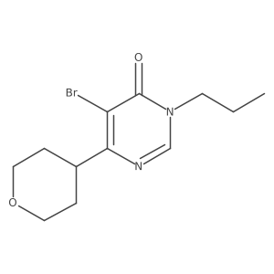 5-Bromo-6-(oxan-4-yl)-3-propyl-3,4-dihydropyrimidin-4-one Structure