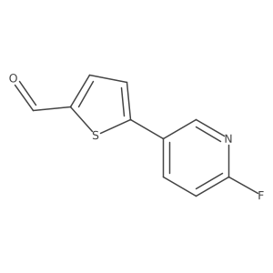 5-(6-Fluoropyridin-3-yl)thiophene-2-carbaldehyde结构式