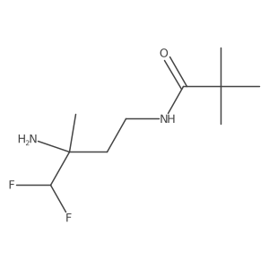 N-(3-amino-4,4-difluoro-3-methylbutyl)-2,2-dimethylpropanamide Structure