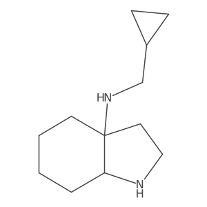N-(cyclopropylmethyl)-octahydro-1H-indol-3a-amine结构式