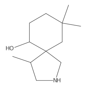 4,9,9-Trimethyl-2-azaspiro[4.5]decan-6-ol结构式