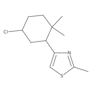 4-(5-Chloro-2,2-dimethylcyclohexyl)-2-methyl-1,3-thiazole结构式
