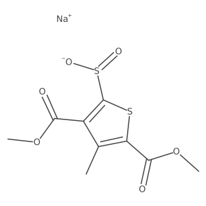 Sodium 3,5-bis(methoxycarbonyl)-4-methylthiophene-2-sulfinate Structure