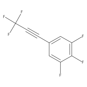 1,2,3-Trifluoro-5-(trifluoroprop-1-yn-1-yl)benzene Structure