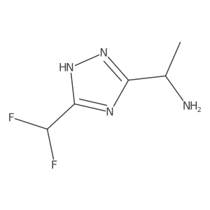 1-[3-(difluoromethyl)-1H-1,2,4-triazol-5-yl]ethan-1-amine Structure