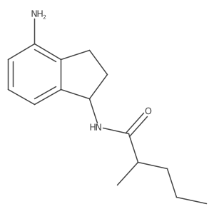 N-(4-amino-2,3-dihydro-1H-inden-1-yl)-2-methylpentanamide Structure