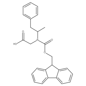 2-({[(9H-fluoren-9-yl)methoxy]carbonyl}(1-phenylpropan-2-yl)amino)acetic acid Structure