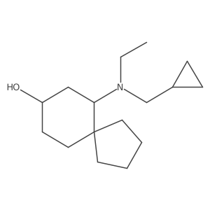 6-[(Cyclopropylmethyl)(ethyl)amino]spiro[4.5]decan-8-ol Structure