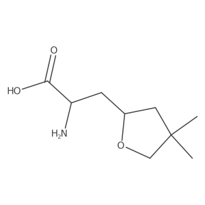 (2R)-2-amino-3-(4,4-dimethyloxolan-2-yl)propanoic acid结构式