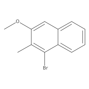 1-Bromo-3-methoxy-2-methylnaphthalene Structure