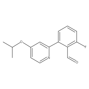 2-Fluoro-6-[4-(propan-2-yloxy)pyridin-2-yl]benzaldehyde Structure