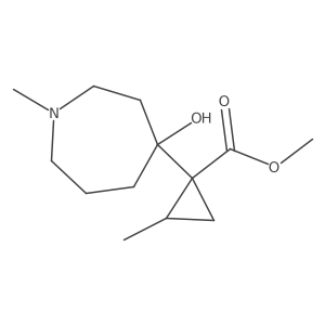 Methyl 1-(4-hydroxy-1-methylazepan-4-yl)-2-methylcyclopropane-1-carboxylate Structure