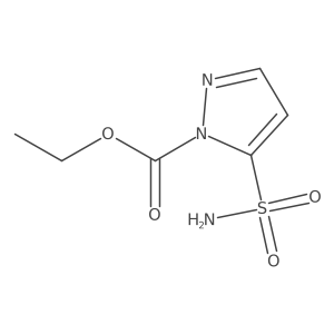 ethyl 5-sulfamoyl-1H-pyrazole-1-carboxylate结构式