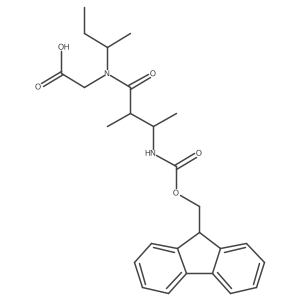 2-[N-(butan-2-yl)-3-({[(9H-fluoren-9-yl)methoxy]carbonyl}amino)-2-methylbutanamido]acetic acid Structure