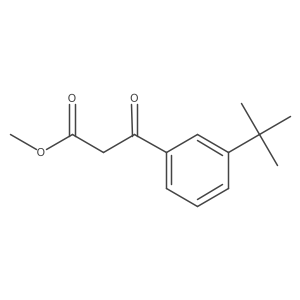 Methyl 3-(3-tert-butylphenyl)-3-oxopropanoate Structure
