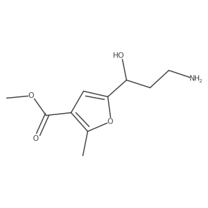 methyl 5-[(1R)-3-amino-1-hydroxypropyl]-2-methylfuran-3-carboxylate Structure