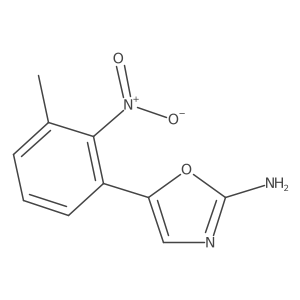 5-(3-Methyl-2-nitrophenyl)-1,3-oxazol-2-amine Structure