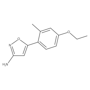 5-(4-Ethoxy-2-methylphenyl)-1,2-oxazol-3-amine结构式