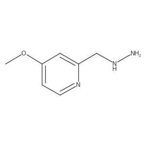 2-(Hydrazinylmethyl)-4-methoxypyridine Structure