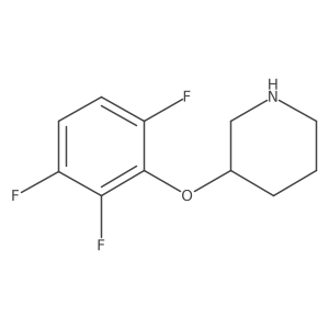 3-(2,3,6-Trifluorophenoxy)piperidine Structure