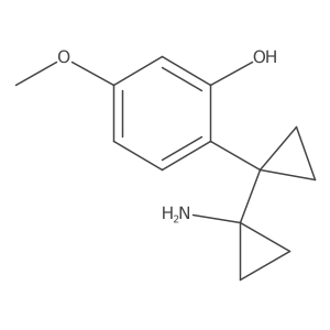 2-[1-(1-Aminocyclopropyl)cyclopropyl]-5-methoxyphenol Structure
