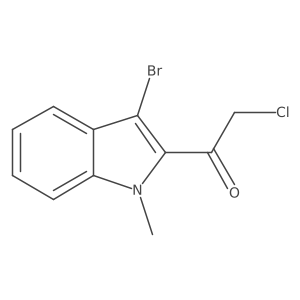 1-(3-bromo-1-methyl-1H-indol-2-yl)-2-chloroethan-1-one Structure