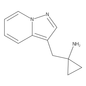 1-({Pyrazolo[1,5-a]pyridin-3-yl}methyl)cyclopropan-1-amine Structure
