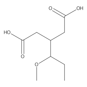 3-(1-Methoxypropyl)pentanedioic acid结构式