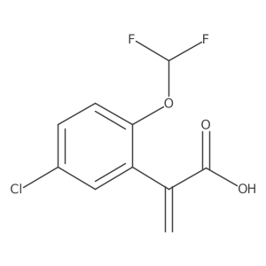 2-[5-Chloro-2-(difluoromethoxy)phenyl]prop-2-enoic acid Structure