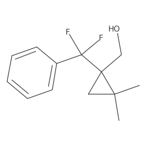 {1-[Difluoro(phenyl)methyl]-2,2-dimethylcyclopropyl}methanol Structure