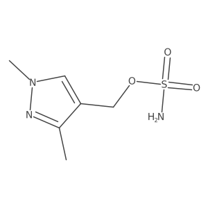 (1,3-dimethyl-1H-pyrazol-4-yl)methyl sulfamate结构式