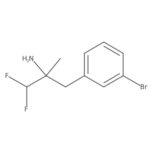 3-(3-Bromophenyl)-1,1-difluoro-2-methylpropan-2-amine结构式
