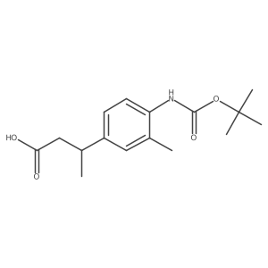 3-(4-{[(Tert-butoxy)carbonyl]amino}-3-methylphenyl)butanoic acid Structure