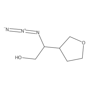 2-Azido-2-(oxolan-3-yl)ethan-1-ol结构式