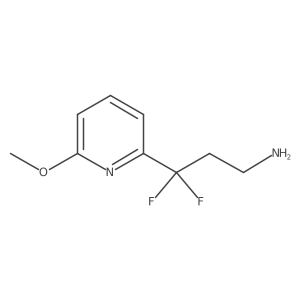 3,3-Difluoro-3-(6-methoxypyridin-2-yl)propan-1-amine Structure