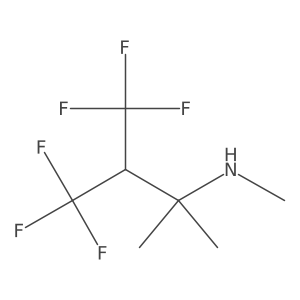 Methyl[4,4,4-trifluoro-2-methyl-3-(trifluoromethyl)butan-2-yl]amine Structure