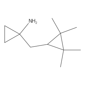 1-[(2,2,3,3-Tetramethylcyclopropyl)methyl]cyclopropan-1-amine Structure