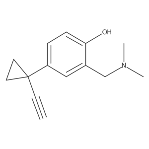 2-[(Dimethylamino)methyl]-4-(1-ethynylcyclopropyl)phenol Structure