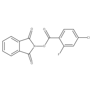 1,3-dioxo-2,3-dihydro-1H-isoindol-2-yl 4-chloro-2-fluorobenzoate结构式