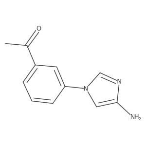 1-[3-(4-amino-1H-imidazol-1-yl)phenyl]Ethanone Structure