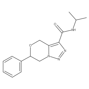N-isopropyl-6-phenyl-6,7-dihydro-4H-[1,2,3]triazolo[5,1-c][1,4]oxazine-3-carboxamide结构式