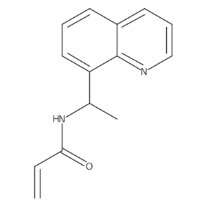 N-(1-Quinolin-8-ylethyl)prop-2-enamide结构式