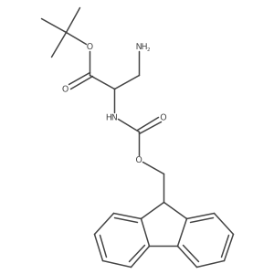Tert-butyl (2R)-3-amino-2-(9H-fluoren-9-ylmethoxycarbonylamino)propanoate Structure