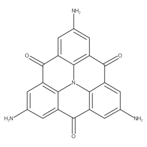 2,6,10-Triamino-4H-benzo[9,1]quinolizino[3,4,5,6,7-defg]acridine-4,8,12-trione结构式