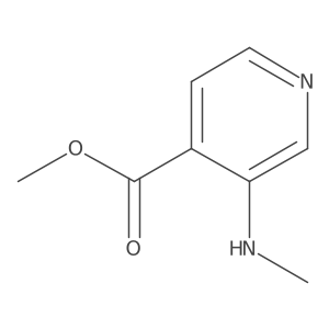 Methyl 3-(methylamino)isonicotinate结构式