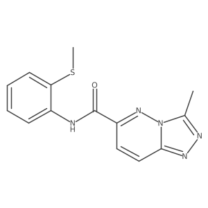 3-methyl-N-[2-(methylsulfanyl)phenyl]-[1,2,4]triazolo[4,3-b]pyridazine-6-carboxamide Structure
