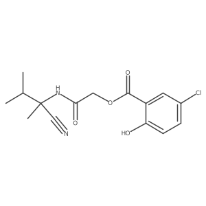 2-[(3-chloro-6-oxocyclohexa-2,4-dien-1-ylidene)(hydroxy)methoxy]-N-(1-cyano-1,2-dimethylpropyl)acetamide Structure