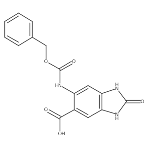 6-{[(benzyloxy)carbonyl]amino}-2-oxo-2,3-dihydro-1H-1,3-benzodiazole-5-carboxylic acid Structure